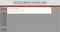 Desktop Screenshot of musicbootcamp.com