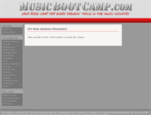 Tablet Screenshot of musicbootcamp.com